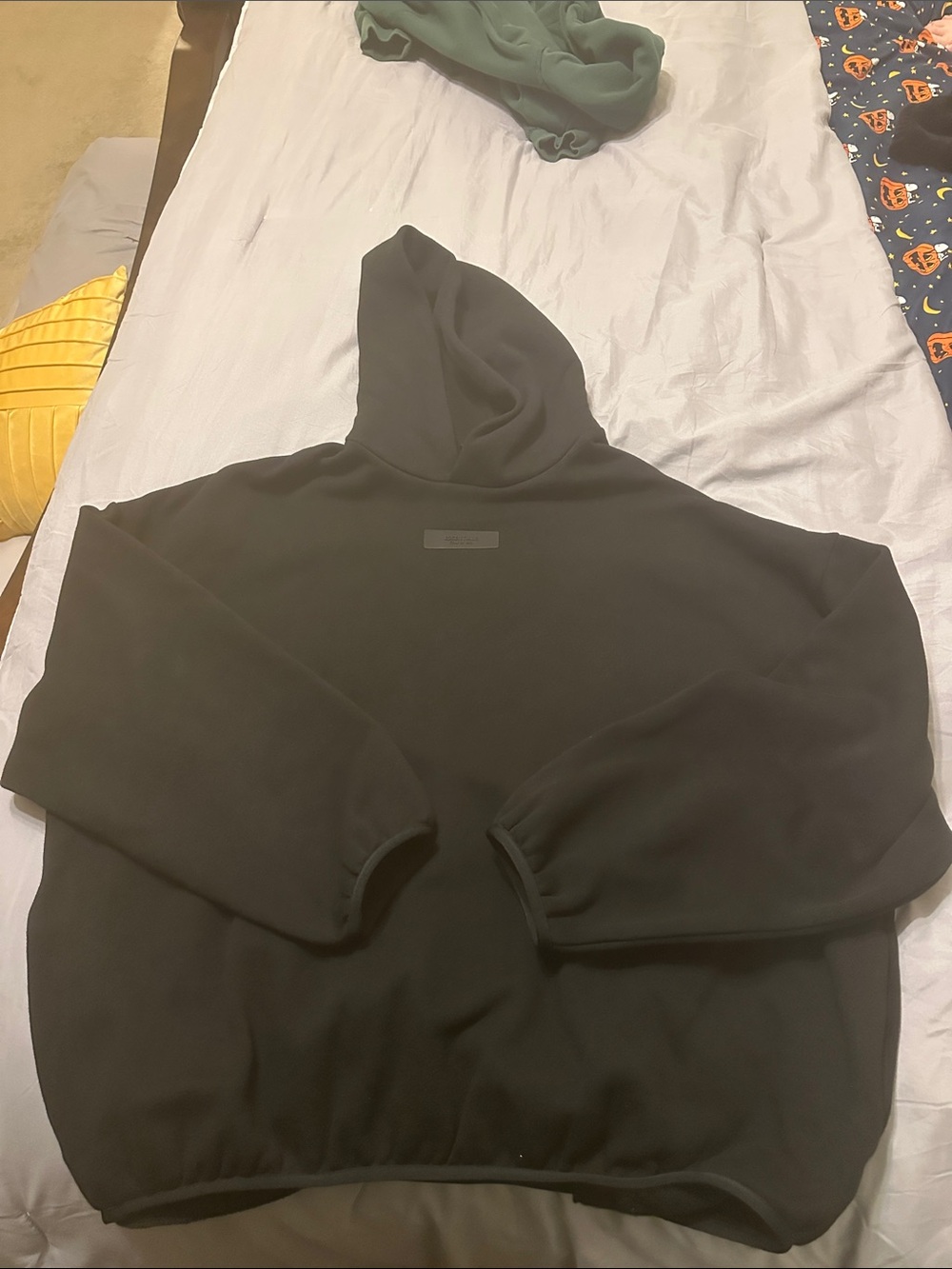 Essentials Black Crewneck Hoodie Sweatshirt